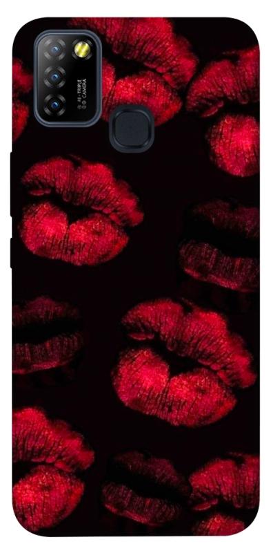 Чехол itsPrint Kisses on black для Infinix Hot 10 Lite, любовь, купить оптом с доставкой