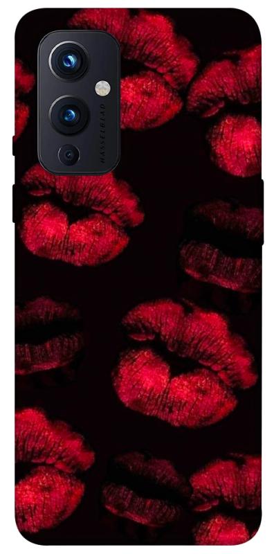 Чехол itsPrint Kisses on black для OnePlus 9, любовь, купить оптом с доставкой