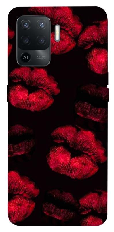 Чехол itsPrint Kisses on black для Oppo Reno 5 Lite, любовь, купить оптом с доставкой