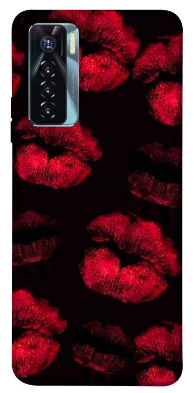 Чехол itsPrint Kisses on black для TECNO Camon 17 Pro, любовь, купить оптом с доставкой