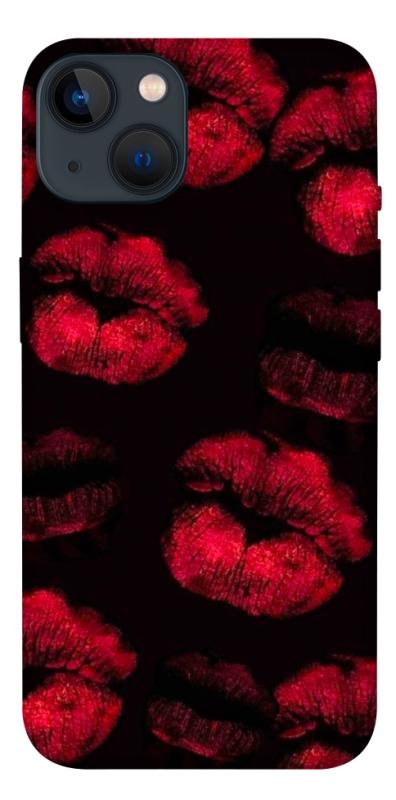 Чехол itsPrint Kisses on black для Apple iPhone 13 (6.1"), любовь, купить оптом с доставкой