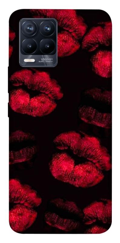 Чохол itsPrint Kisses on black для Realme 8, кохання, купити оптом з доставкою