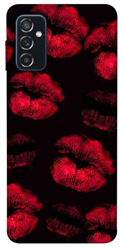 Чехол itsPrint Kisses on black для Samsung Galaxy M52, любовь, купить оптом с доставкой
