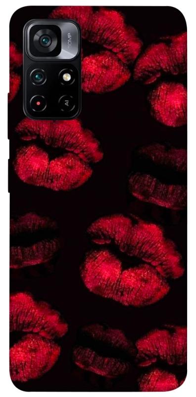 Чехол itsPrint Kisses on black для Xiaomi Poco M4 Pro 5G, любовь, купить оптом с доставкой