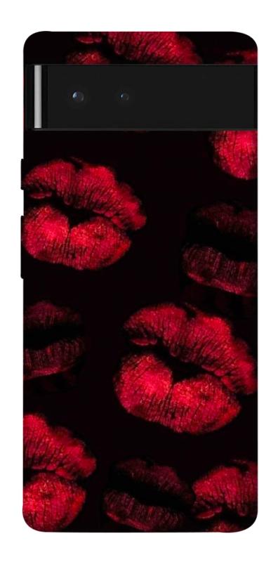 Чехол itsPrint Kisses on black для Google Pixel 6, любовь, купить оптом с доставкой