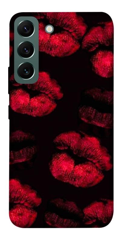 Чехол itsPrint Kisses on black для Samsung Galaxy S22, любовь, купить оптом с доставкой