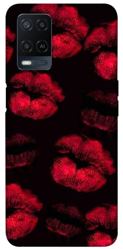 Чехол itsPrint Kisses on black для Oppo A16s / A16, любовь, купить оптом с доставкой