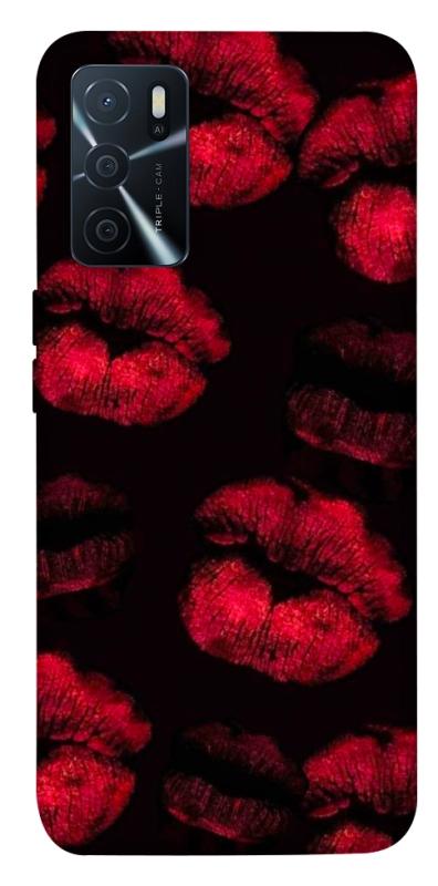 Чохол itsPrint Kisses on black для Oppo A16s / A16, кохання, купити оптом з доставкою