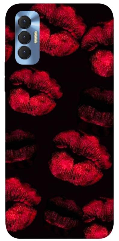 Чехол itsPrint Kisses on black для TECNO Spark 8P, любовь, купить оптом с доставкой