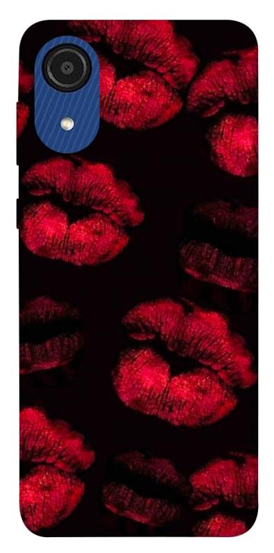 Чехол itsPrint Kisses on black для Samsung Galaxy A03 Core, любовь, купить оптом с доставкой