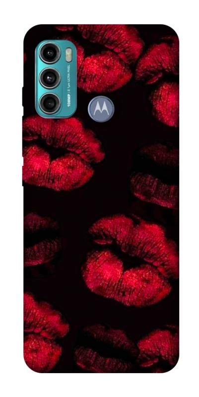 Чохол itsPrint Kisses on black для Motorola Moto G60, кохання, купити оптом з доставкою