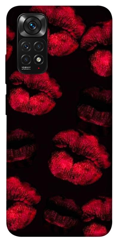 Чехол itsPrint Kisses on black для Xiaomi Redmi Note 11 (Global) / Note 11S, любовь, купить оптом с доставкой