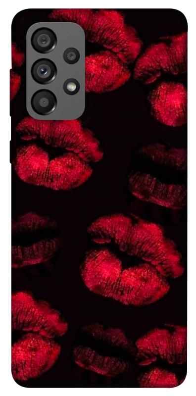 Чехол itsPrint Kisses on black для Samsung Galaxy A73 5G, любовь, купить оптом с доставкой