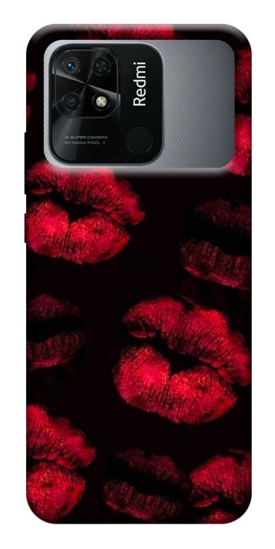 Чехол itsPrint Kisses on black для Xiaomi Redmi 10C, любовь, купить оптом с доставкой