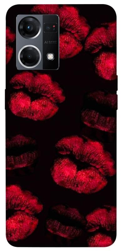Чохол itsPrint Kisses on black для Oppo Reno 7 4G, кохання, купити оптом з доставкою