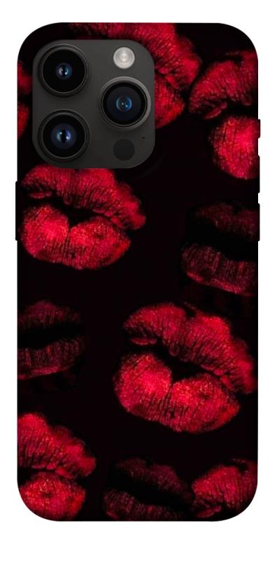 Чехол itsPrint Kisses on black для Apple iPhone 14 Pro (6.1"), любовь, купить оптом с доставкой