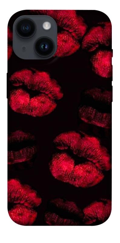 Чехол itsPrint Kisses on black для Apple iPhone 14 (6.1"), любовь, купить оптом с доставкой