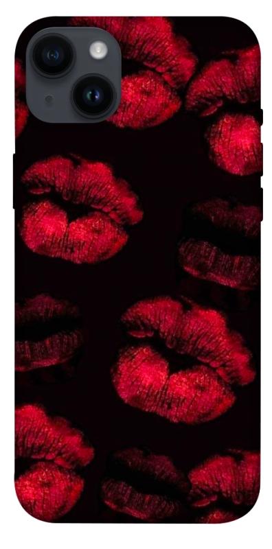 Чехол itsPrint Kisses on black для Apple iPhone 14 Plus (6.7"), любовь, купить оптом с доставкой