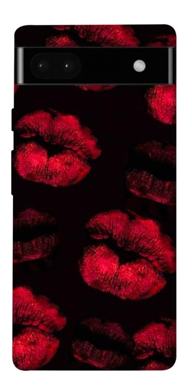 Чехол itsPrint Kisses on black для Google Pixel 6a, любовь, купить оптом с доставкой