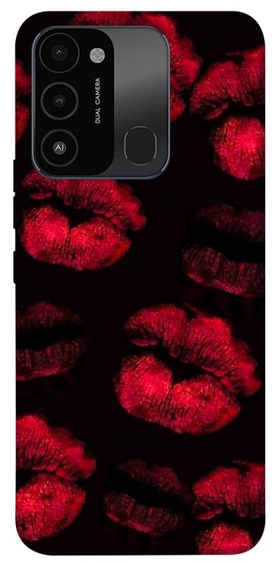 Чехол itsPrint Kisses on black для TECNO Spark 8C, любовь, купить оптом с доставкой