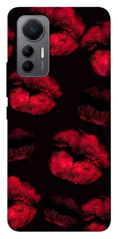 Чехол itsPrint Kisses on black для Xiaomi 12 Lite, любовь, купить оптом с доставкой