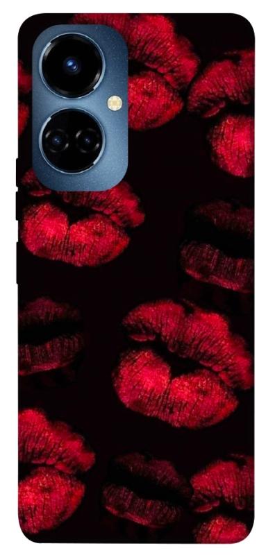 Чехол itsPrint Kisses on black для TECNO Camon 19 (CI6n) / 19 Pro (CI8n), любовь, купить оптом с доставкой