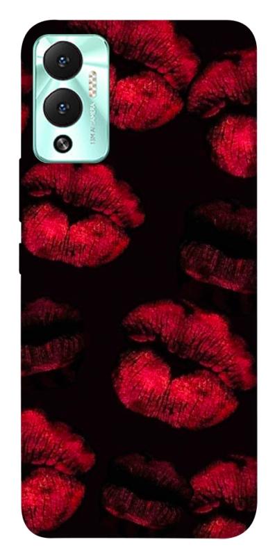 Чехол itsPrint Kisses on black для Infinix Hot 12 Play, любовь, купить оптом с доставкой