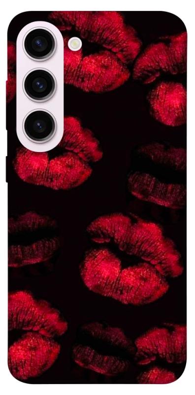 Чехол itsPrint Kisses on black для Samsung Galaxy S23+, любовь, купить оптом с доставкой