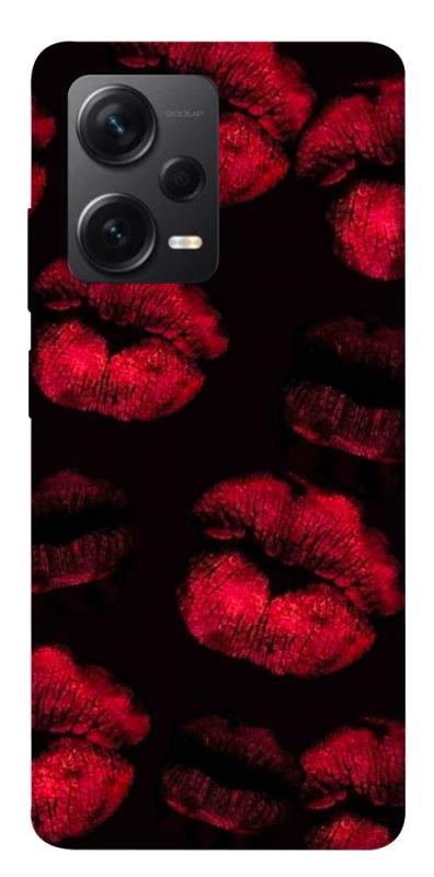 Чехол itsPrint Kisses on black для Xiaomi Redmi Note 12 Pro+ 5G, любовь, купить оптом с доставкой