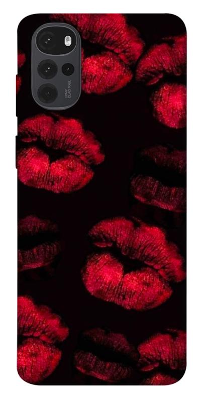 Чехол itsPrint Kisses on black для Motorola Moto G22, любовь, купить оптом с доставкой