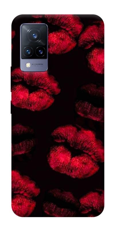 Чохол itsPrint Kisses on black для Vivo V21, кохання, купити оптом з доставкою