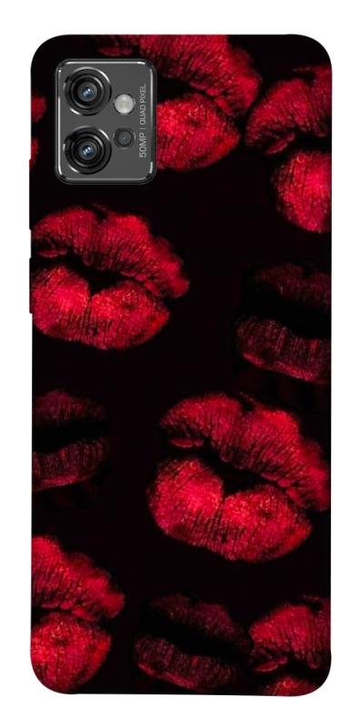 Чехол itsPrint Kisses on black для Motorola Moto G32, любовь, купить оптом с доставкой