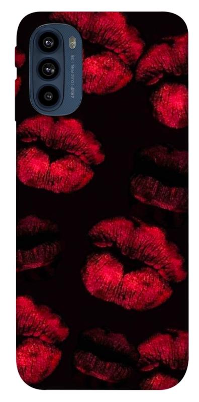 Чехол itsPrint Kisses on black для Motorola Moto G41, любовь, купить оптом с доставкой
