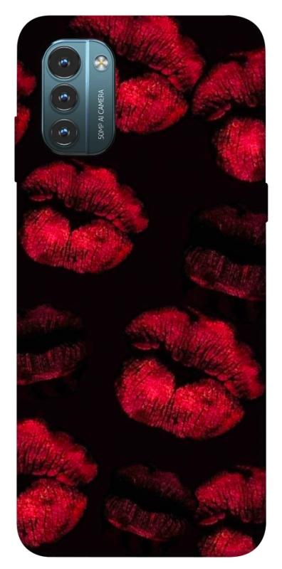Чехол itsPrint Kisses on black для Nokia G21, любовь, купить оптом с доставкой