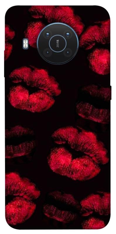 Чехол itsPrint Kisses on black для Nokia X10 / X20, любовь, купить оптом с доставкой