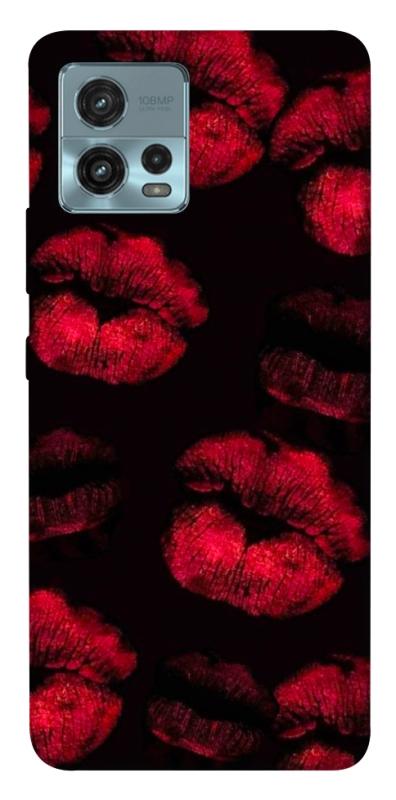 Чехол itsPrint Kisses on black для Motorola Moto G72, любовь, купить оптом с доставкой