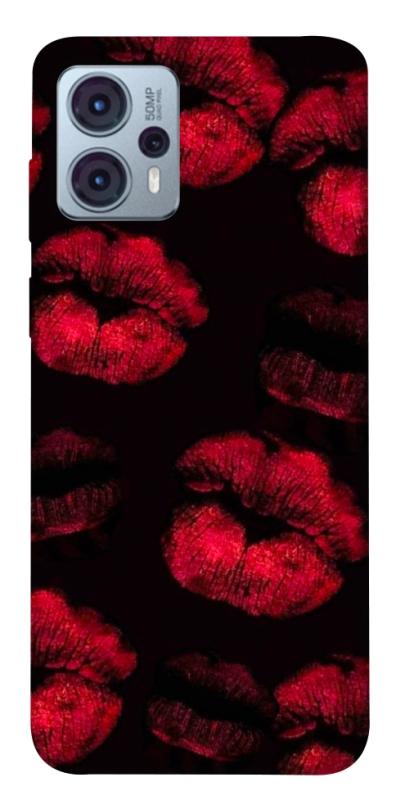 Чехол itsPrint Kisses on black для Motorola Moto G23, любовь, купить оптом с доставкой