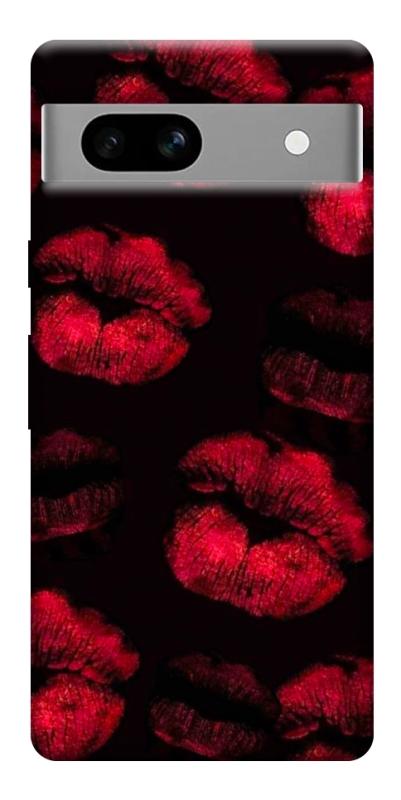 Чехол itsPrint Kisses on black для Google Pixel 7a, любовь, купить оптом с доставкой