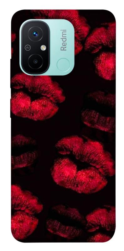 Чехол itsPrint Kisses on black для Xiaomi Redmi 12C, любовь, купить оптом с доставкой