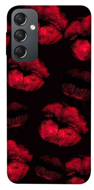 Чехол itsPrint Kisses on black для Samsung Galaxy A24 4G, любовь, купить оптом с доставкой
