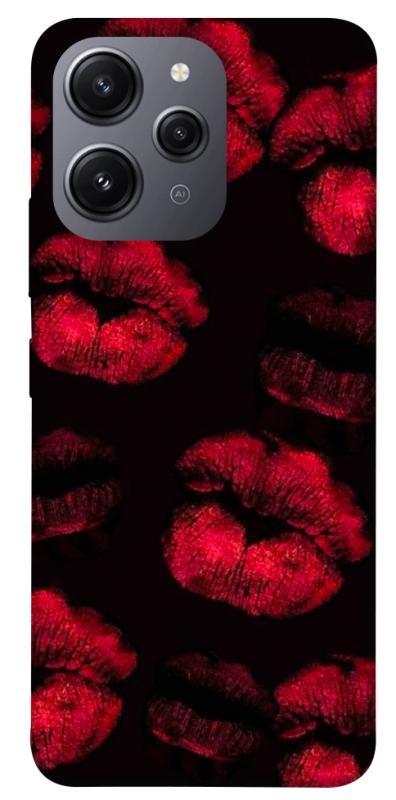 Чехол itsPrint Kisses on black для Xiaomi Redmi 12, любовь, купить оптом с доставкой