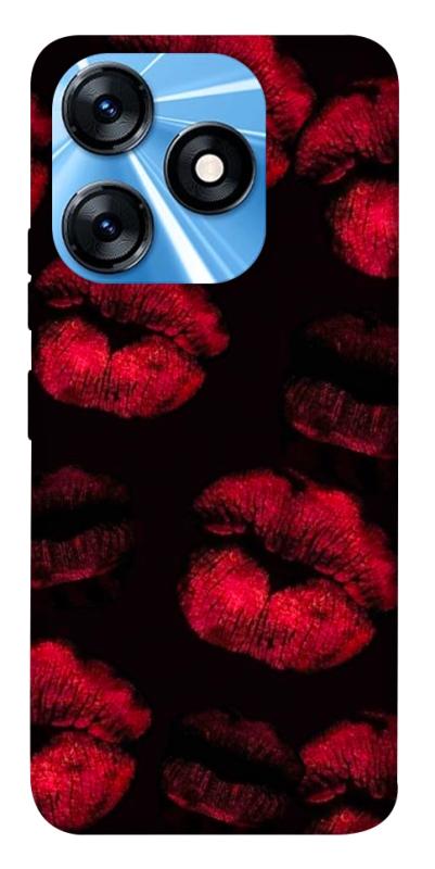 Чехол itsPrint Kisses on black для TECNO Spark 10 Pro, любовь, купить оптом с доставкой