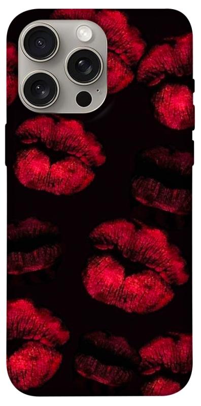 Чехол itsPrint Kisses on black для Apple iPhone 15 Pro Max (6.7"), любовь, купить оптом с доставкой