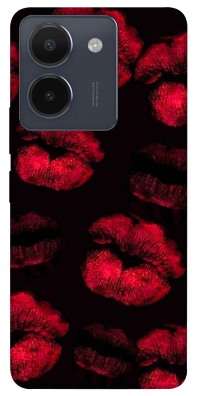 Чехол itsPrint Kisses on black для Vivo Y36, любовь, купить оптом с доставкой