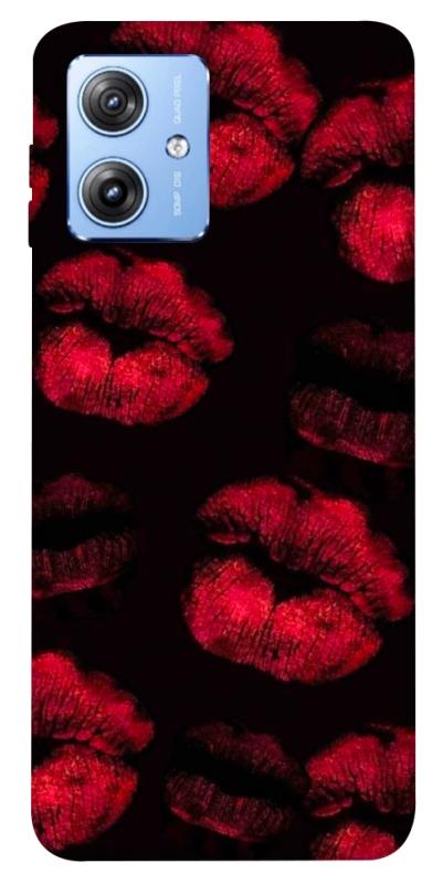 Чохол itsPrint Kisses on black для Motorola Moto G84, кохання, купити оптом з доставкою