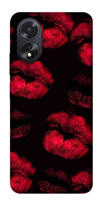 Чехол itsPrint Kisses on black для Oppo A38, любовь, купить оптом с доставкой