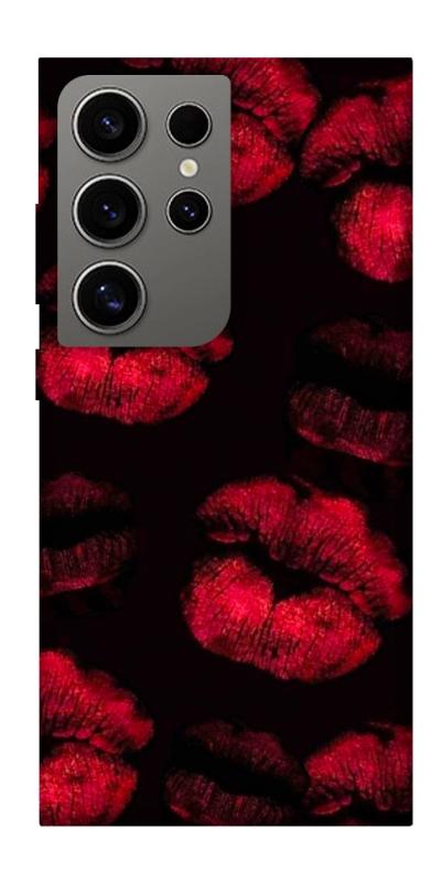 Чехол itsPrint Kisses on black для Samsung Galaxy S24 Ultra, любовь, купить оптом с доставкой