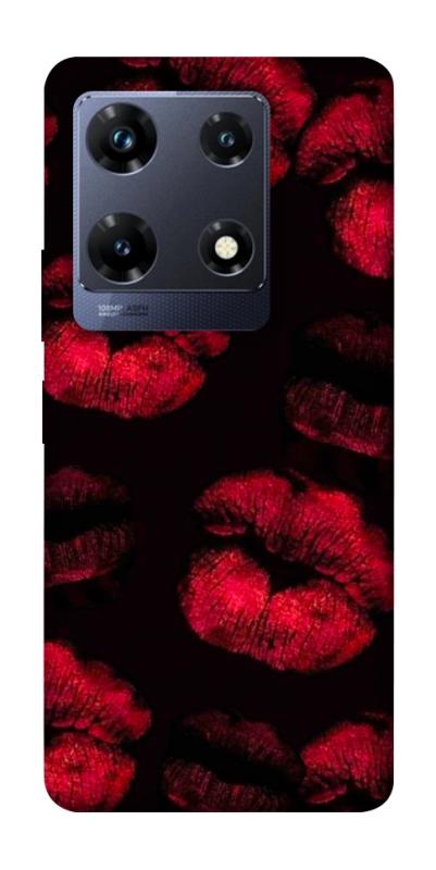 Чехол itsPrint Kisses on black для Infinix Note 30 Pro, любовь, купить оптом с доставкой
