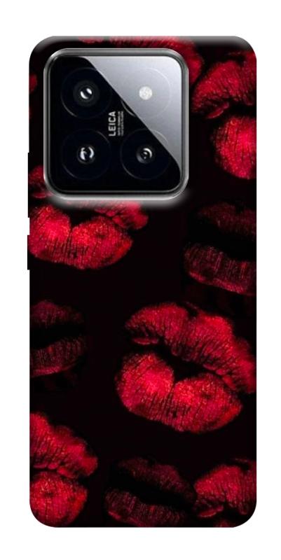 Чохол itsPrint Kisses on black для Xiaomi 14 Pro, кохання, купити оптом з доставкою