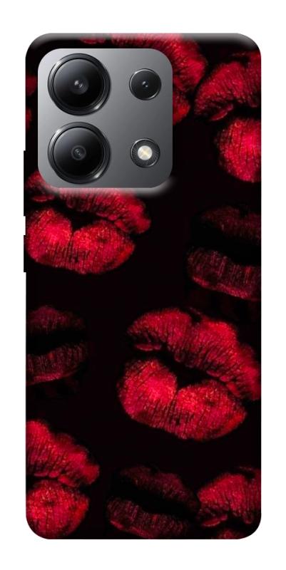 Чехол itsPrint Kisses on black для Xiaomi Redmi Note 13 4G, любовь, купить оптом с доставкой